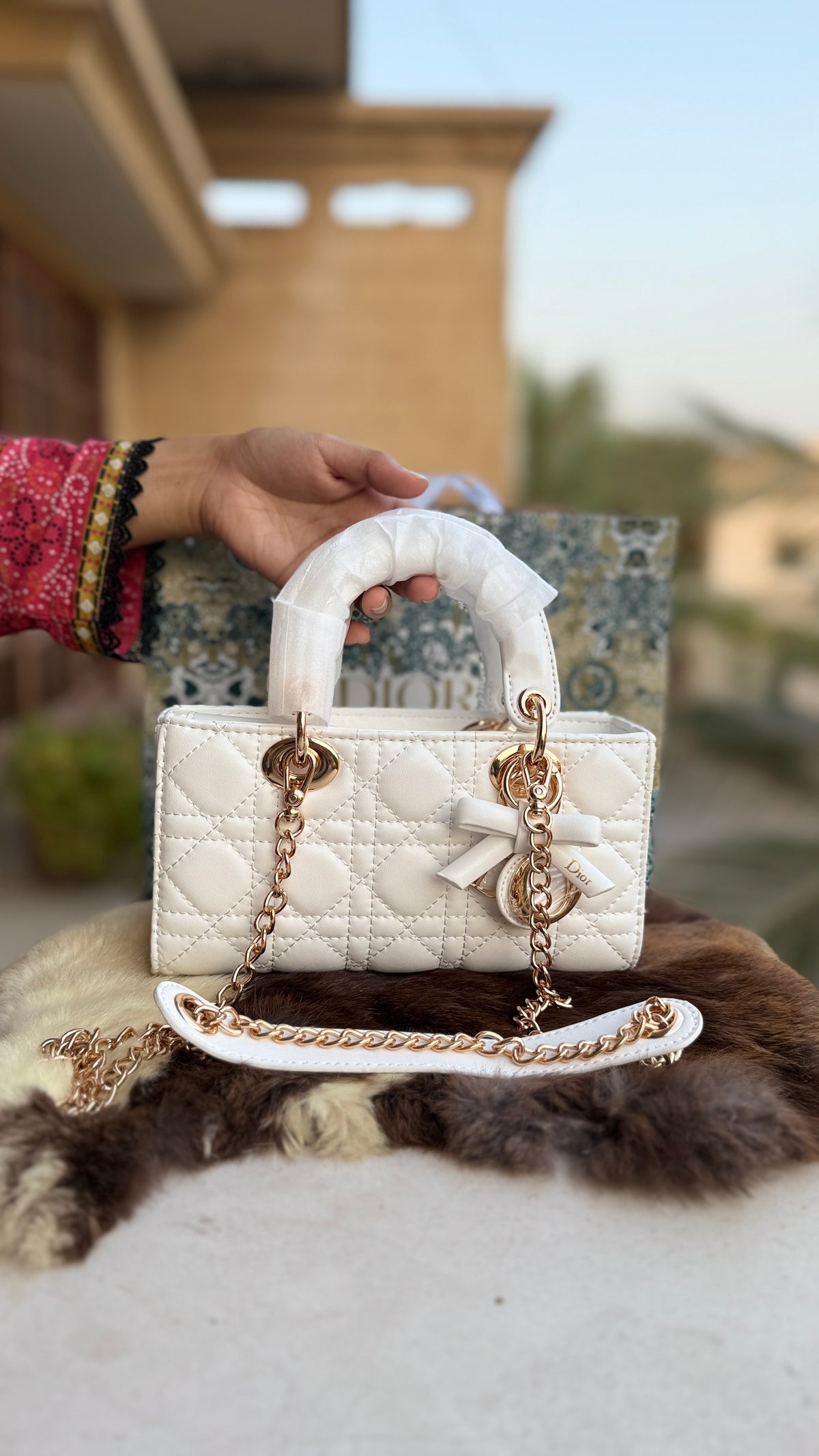 Lady D-Joy Bag-Bow Edition-AAA Series-Double Folding box