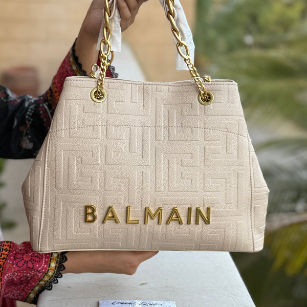BALMAIN Tote With Balmain clutch.