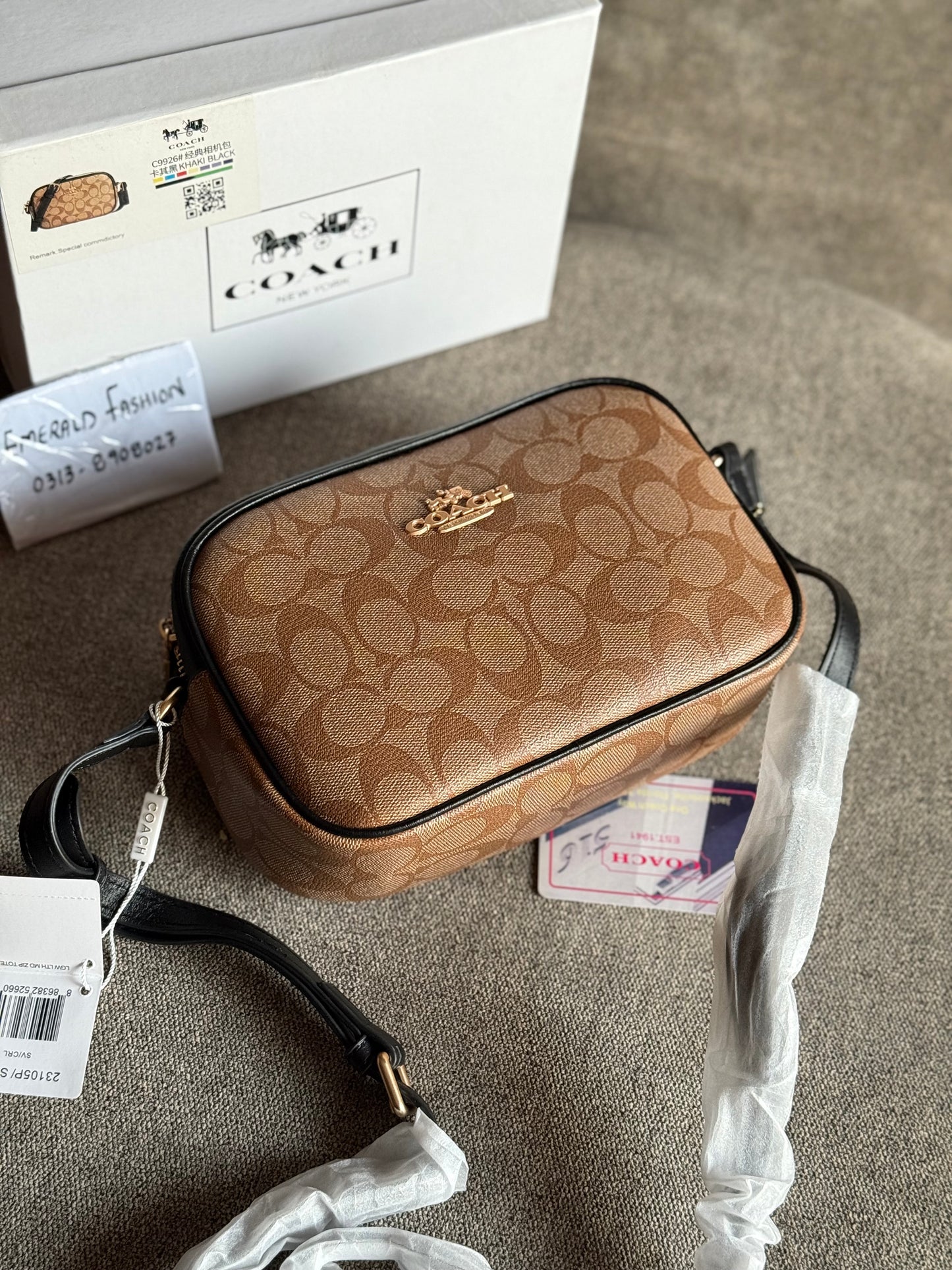 .Coach Mini Jamie Camera Bag Convertible With Box