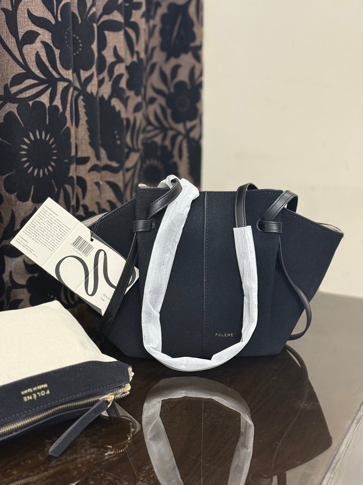 Polène Cyme Mini tote bag in suede-Master Series-Same as original.