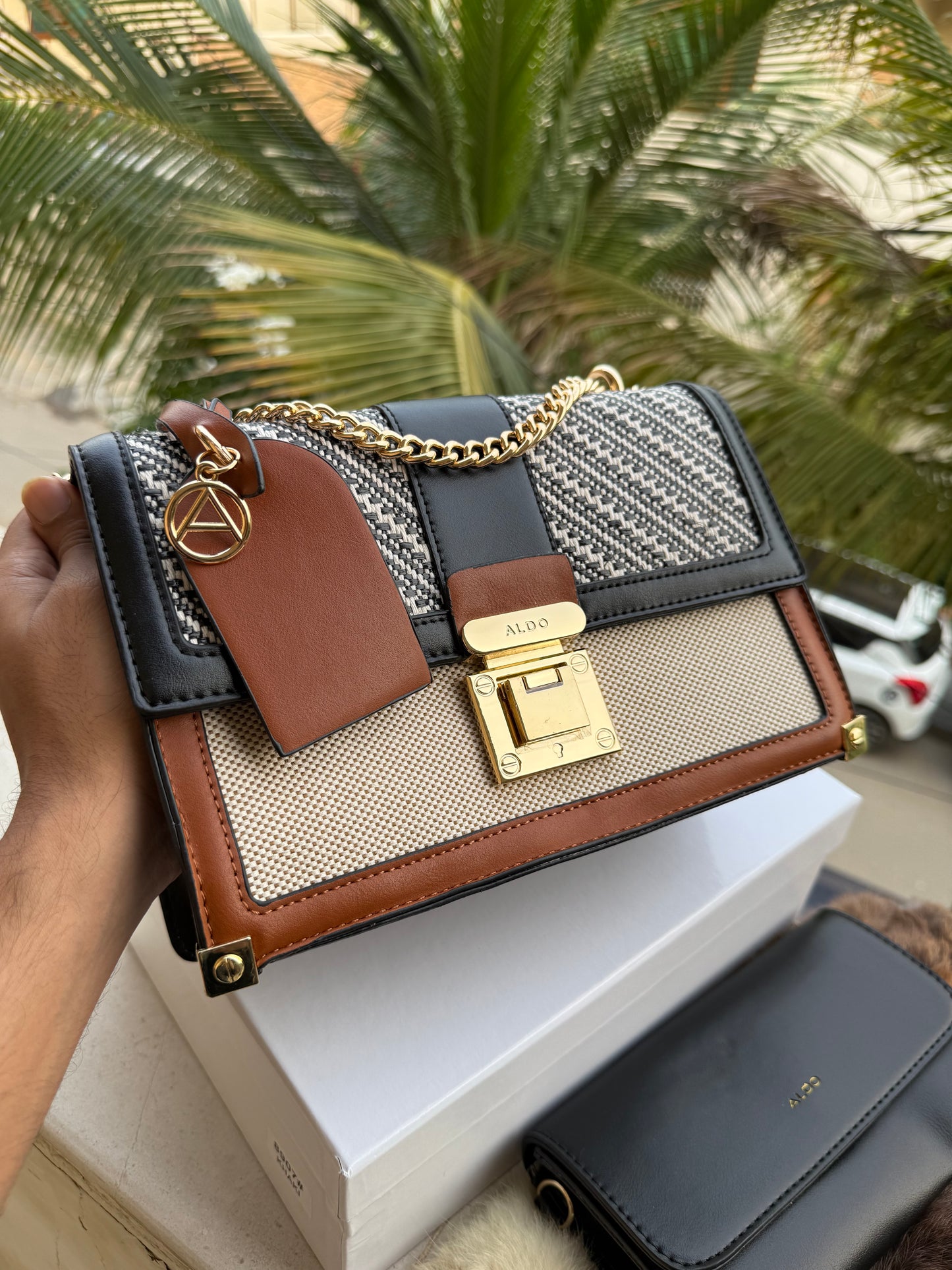 Aldo Alanderiel Crossbody with pouch and box