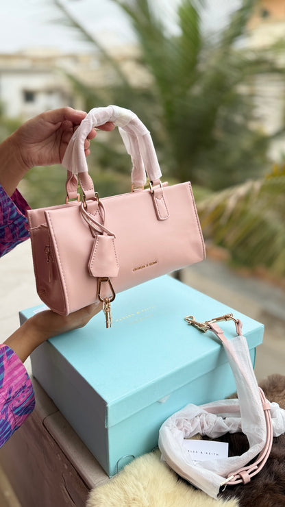 Charles & Keith Mini Kerry Top Handle Bag-Master Plus Series-With Box