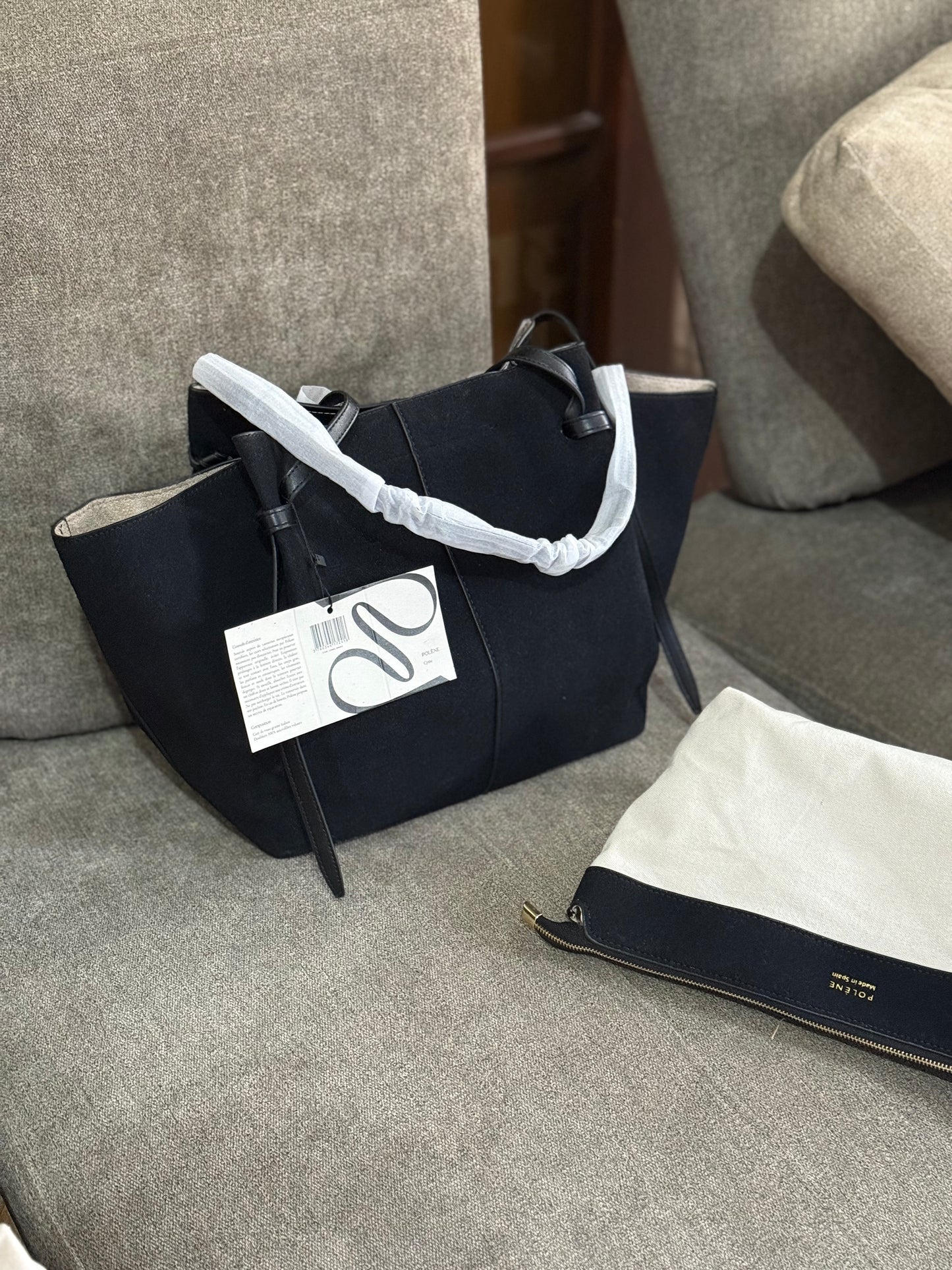 Polène Cyme Large tote bag suede-Master Series-Same as original.