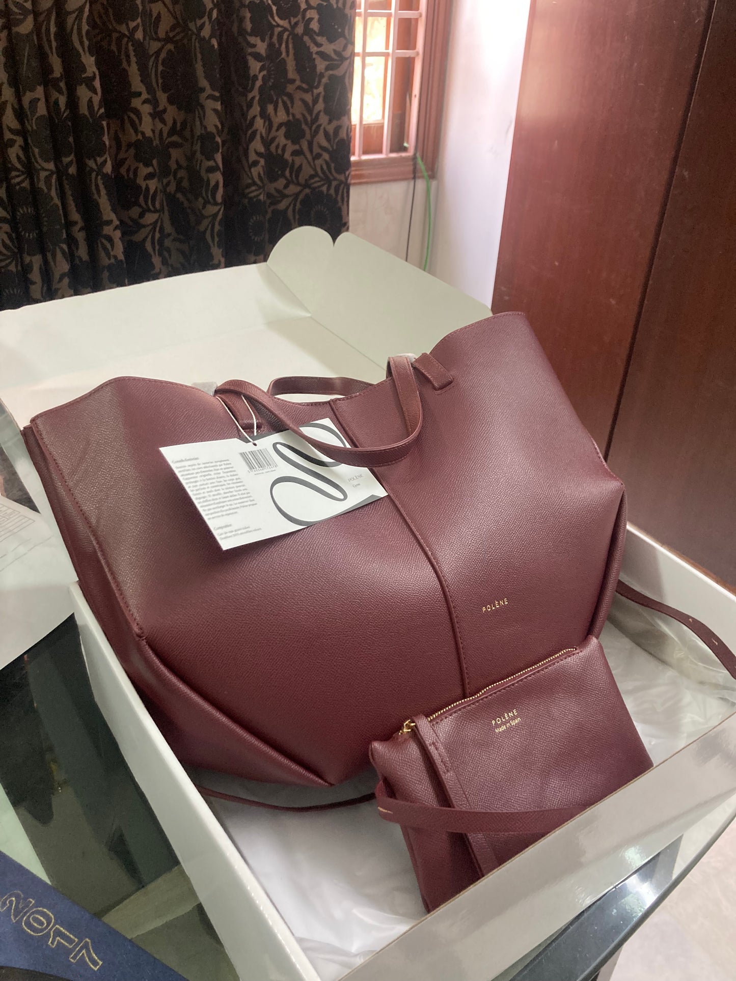 Polène Cyme Textured Edition Tote- AAA Top Quality With Folding Box