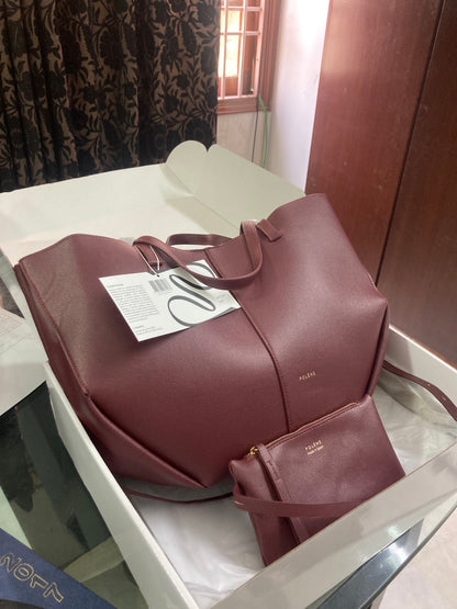 Polène Cyme Textured Edition Tote- AAA Top Quality With Folding Box