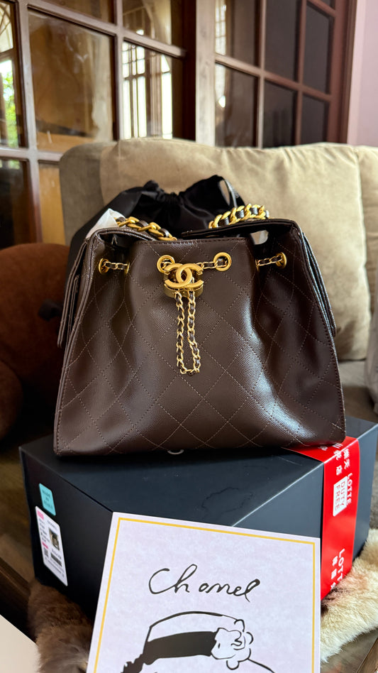 Chanel 25 small quilted hobo bag-AAA Series-Folding box Packaging.