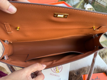 Hermes Kelly Cut Clutch-Box included-Master Series