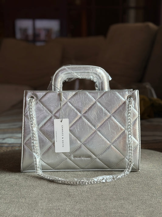 Charles & Keith Apfra Quilted Chain Master Series With Box