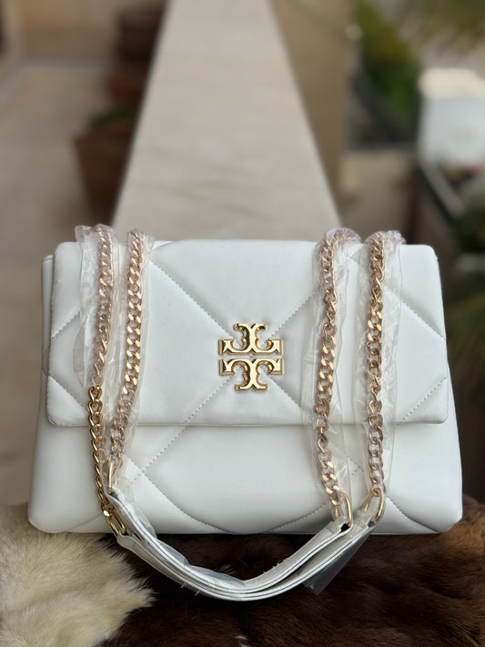TORY BURCH KIRA DIAMOND QUILT SHOULDER BAG With Box ( Master Series )
