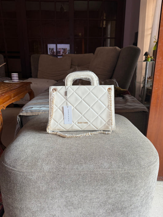 Charles & Keith Apfra Quilted Chain Master Series With Box