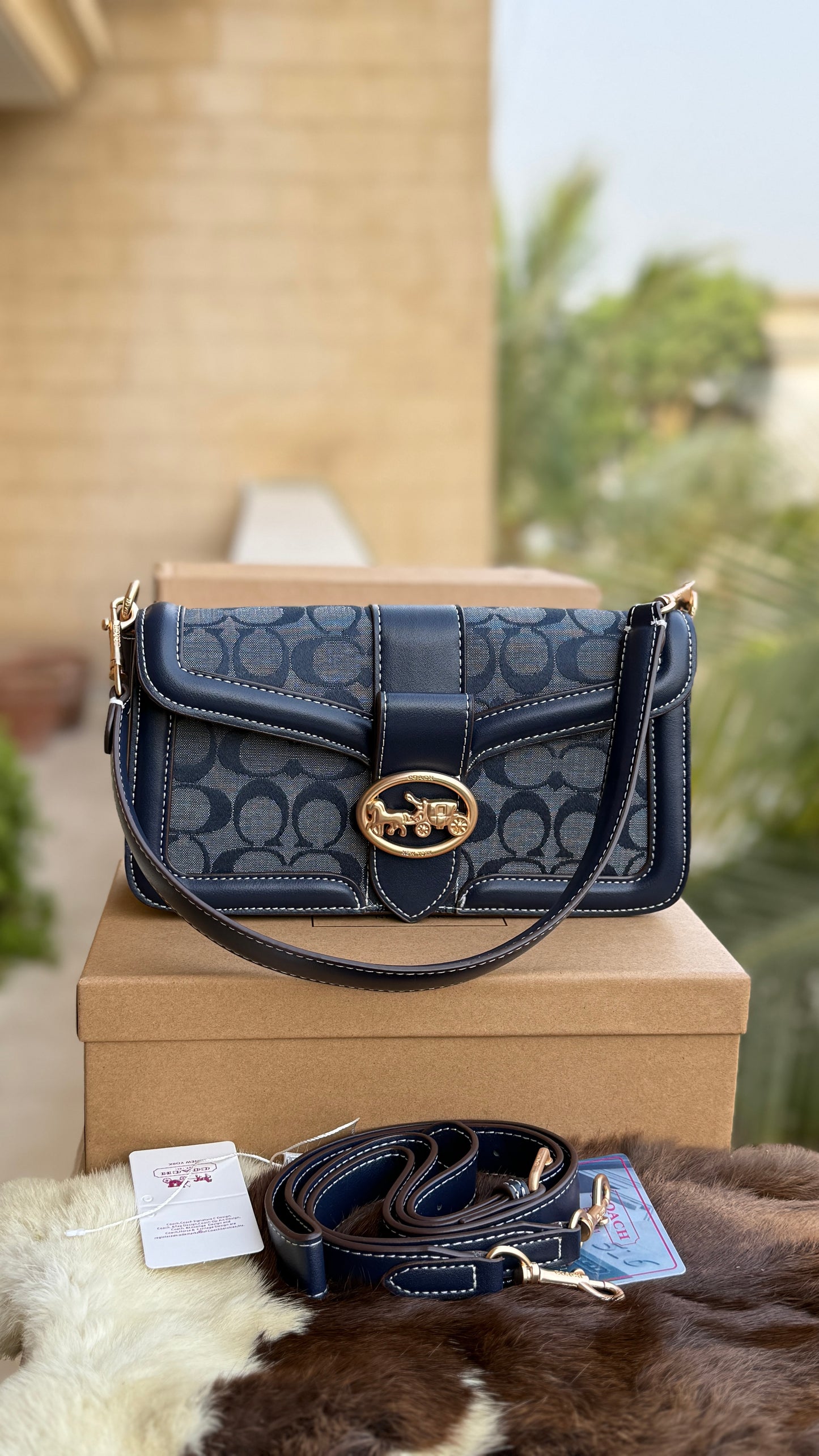 Coach Georgie Shoulder Bag-Double Folding Box-Master Plus Series