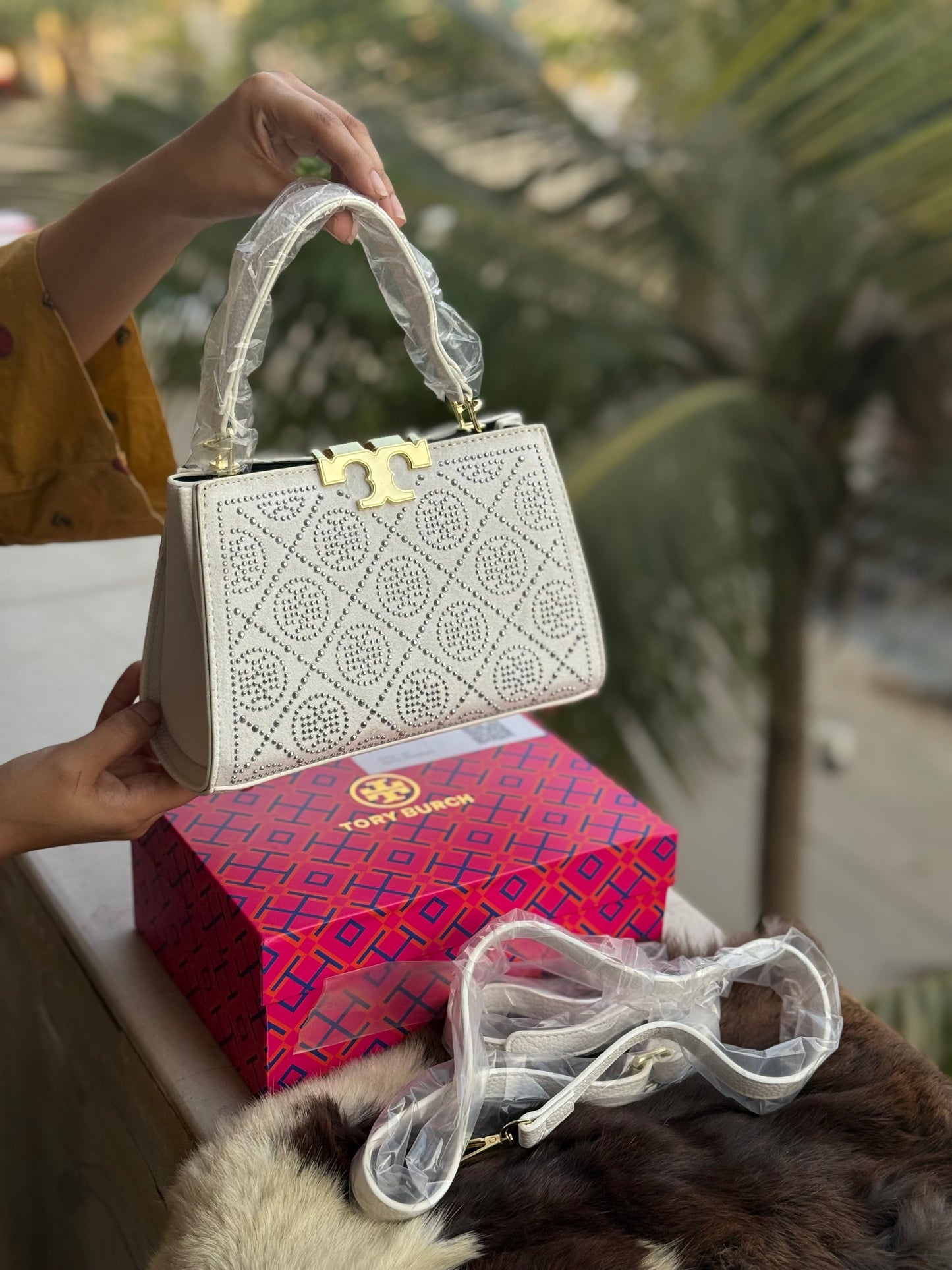 Tory Burch Mini Eleanor Satchel With box
