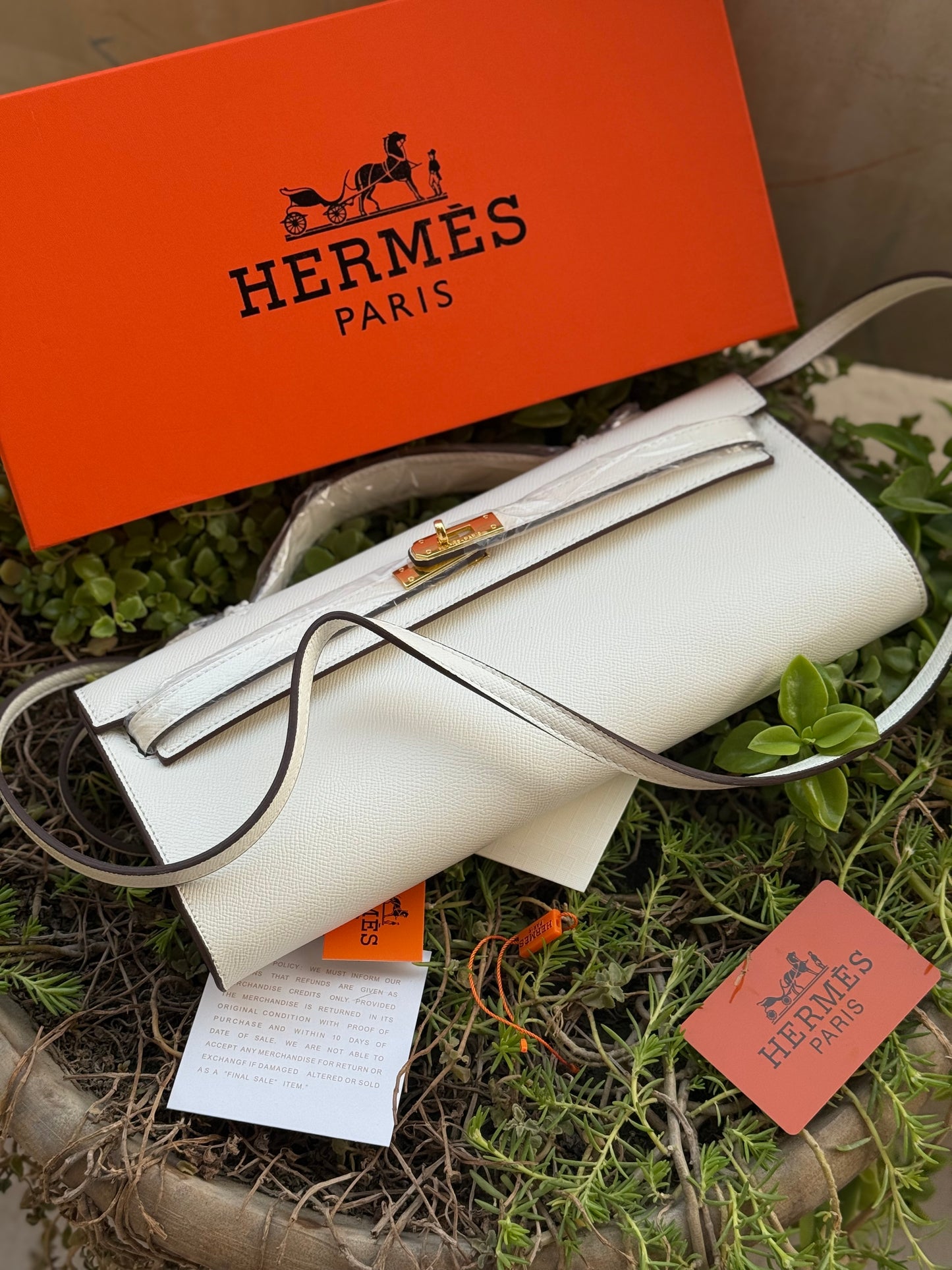 Hermes Kelly Cut Clutch-Box included-Master Series