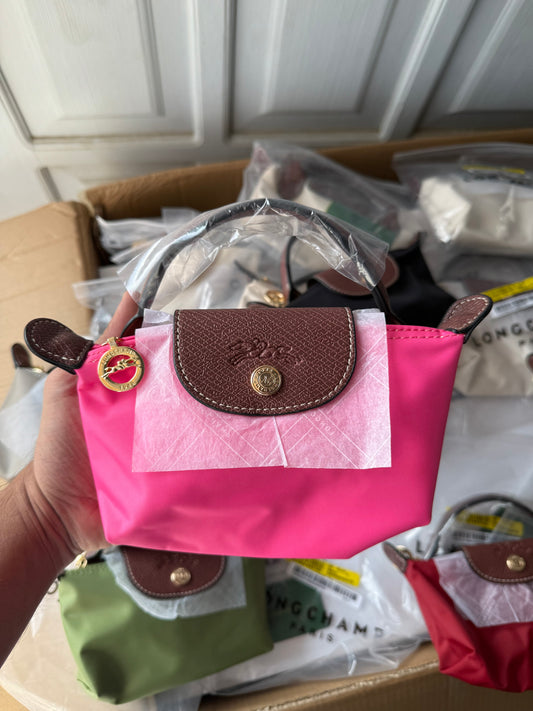 LONG CHAMP LE PLIAGE ORIGINAL POUCH WITH HANDLE ( Master Series )