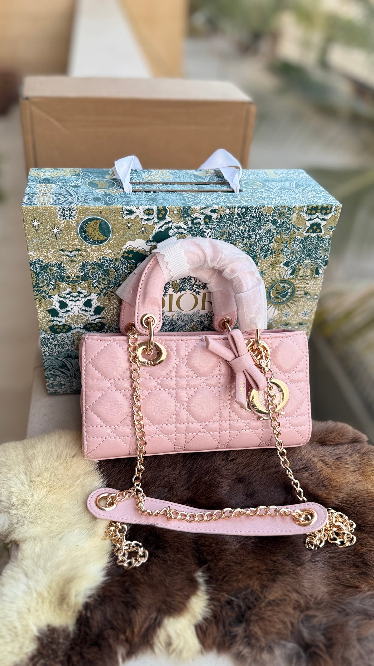 Lady D-Joy Bag-Bow Edition-AAA Series-Double Folding box