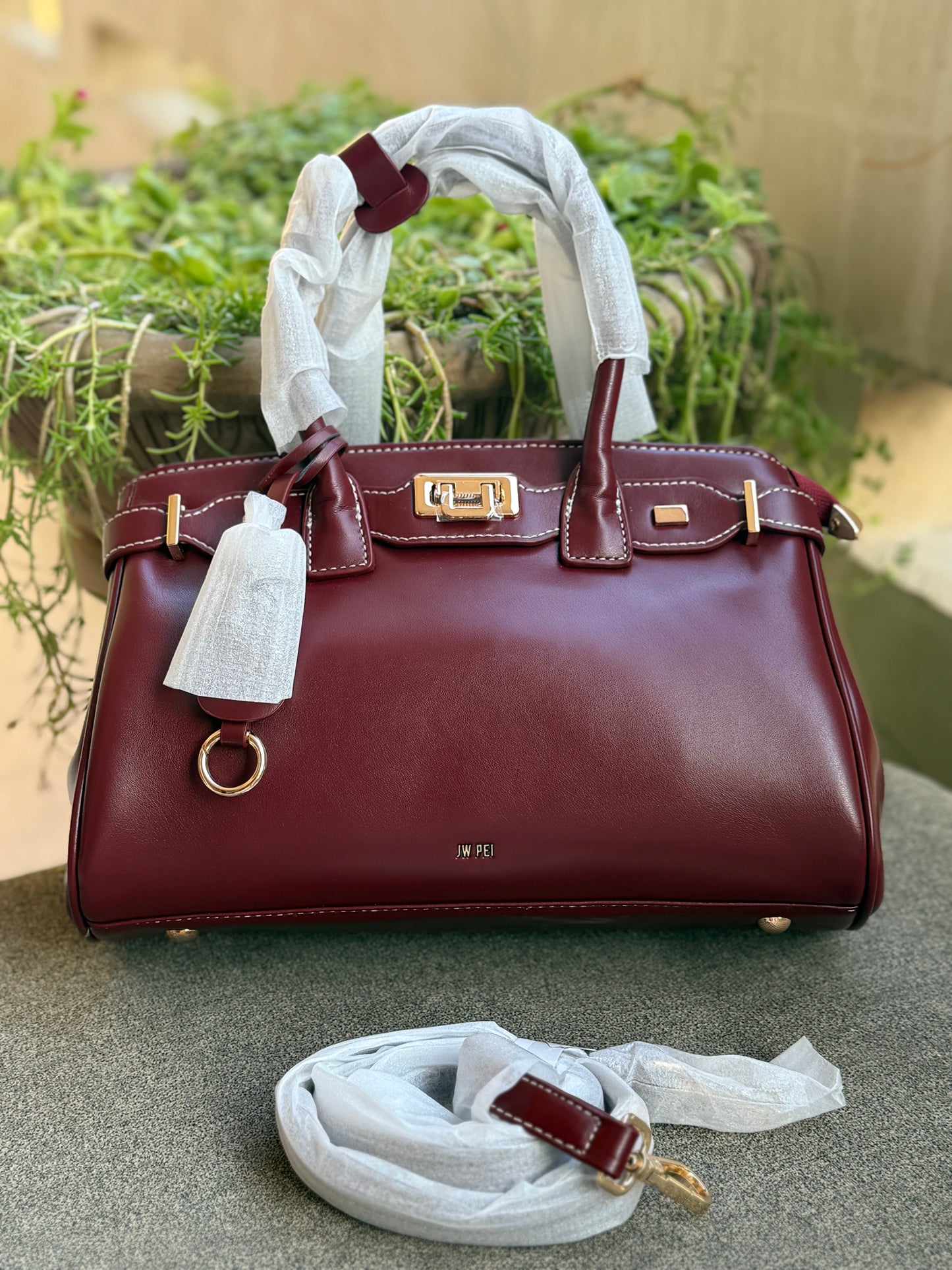 JW PEI Ziva Metal Lock Decoration Tote Bag-Master Series-Same as original