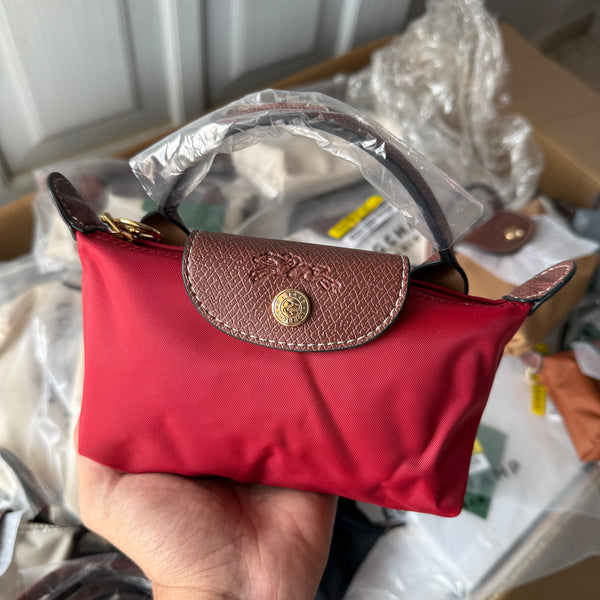 .LONG CHAMP LE PLIAGE ORIGINAL POUCH WITH HANDLE ( Master Series )