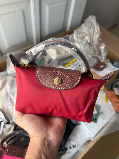 LONG CHAMP LE PLIAGE ORIGINAL POUCH WITH HANDLE ( Master Series )