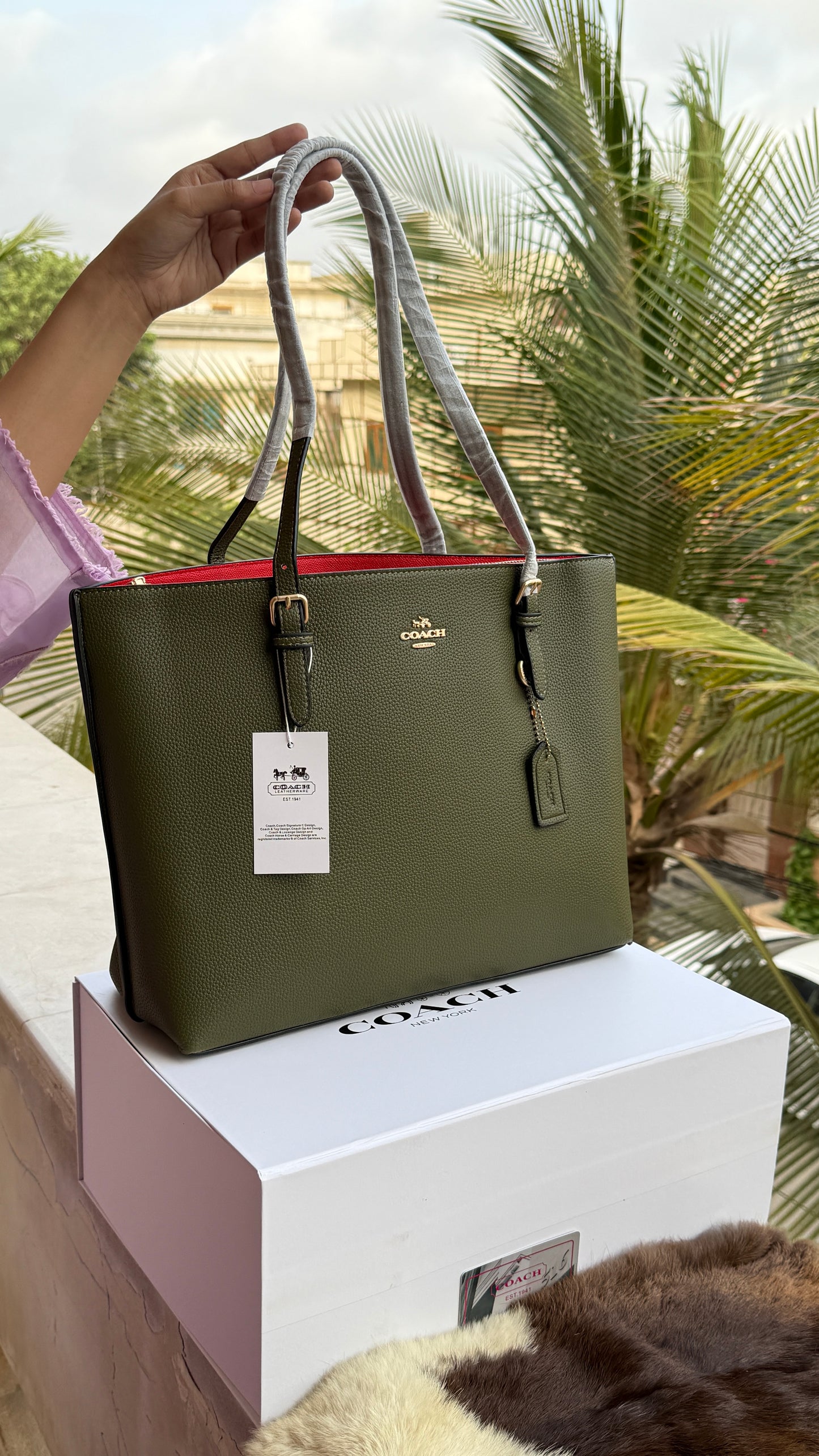 Coach Mollie Tote Large-With Box-Master Series