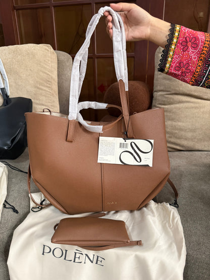 Pólene Cyme Textured edition tote Bag! AAA TOP QUALITY With Folding Box