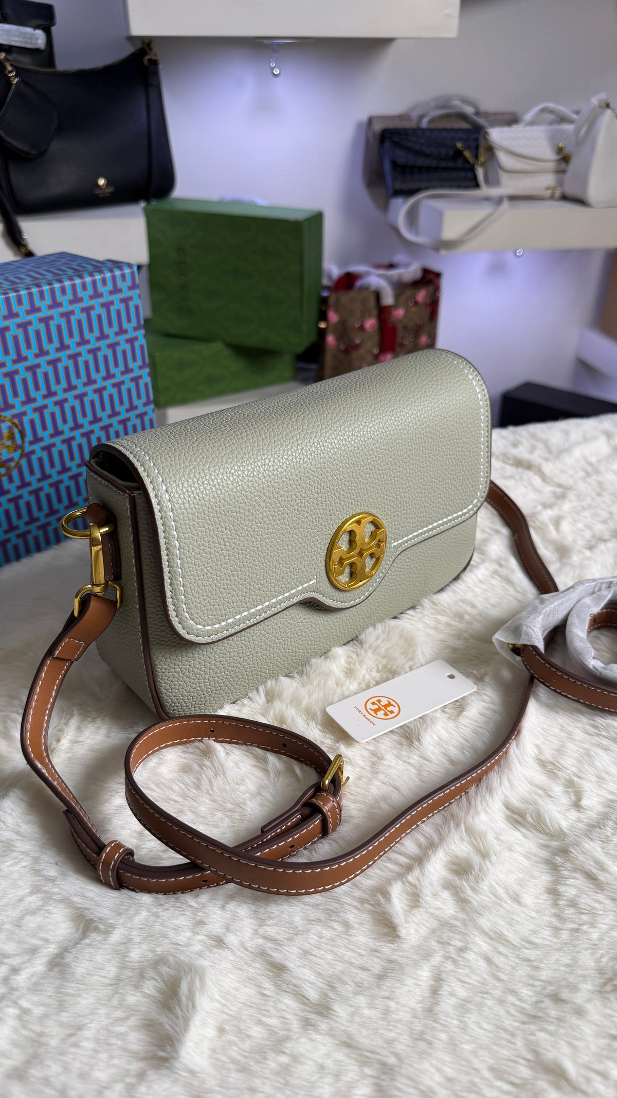 Tory burch Felix Flap Convertible-Master Series-Box Packaging