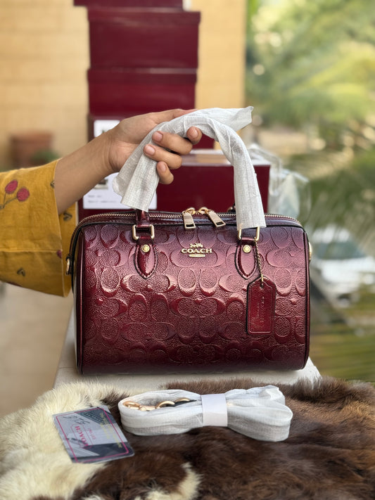 Coach Rowan Satchel With Box Master Series