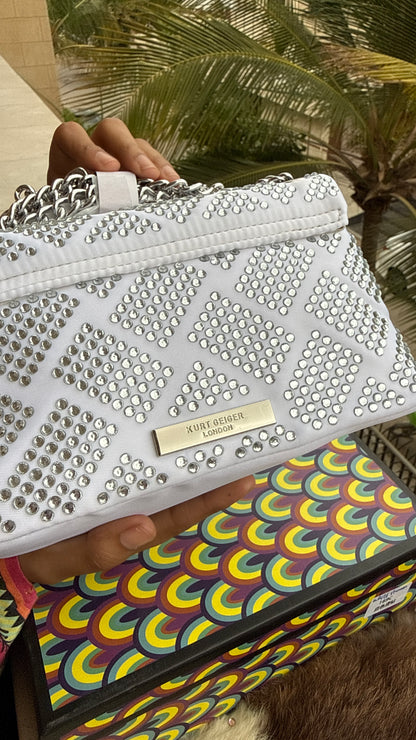 Kurt Geiger London Mini Crystal Kensington Bag-Master Series-With Box