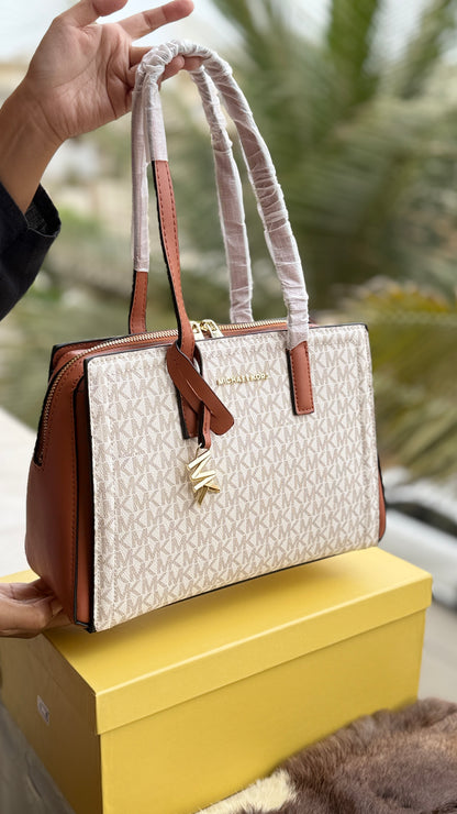 Michael Kors Laila Signature Monogram Hand Bag-With Box-Master Series