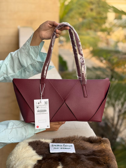 ZARA Woven Elongated Handbag-Master Series Exceptional Quality