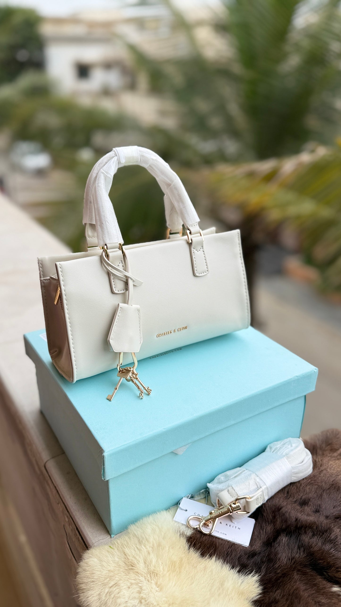 Charles & Keith Mini Kerry Top Handle Bag-Master Plus Series-With Box