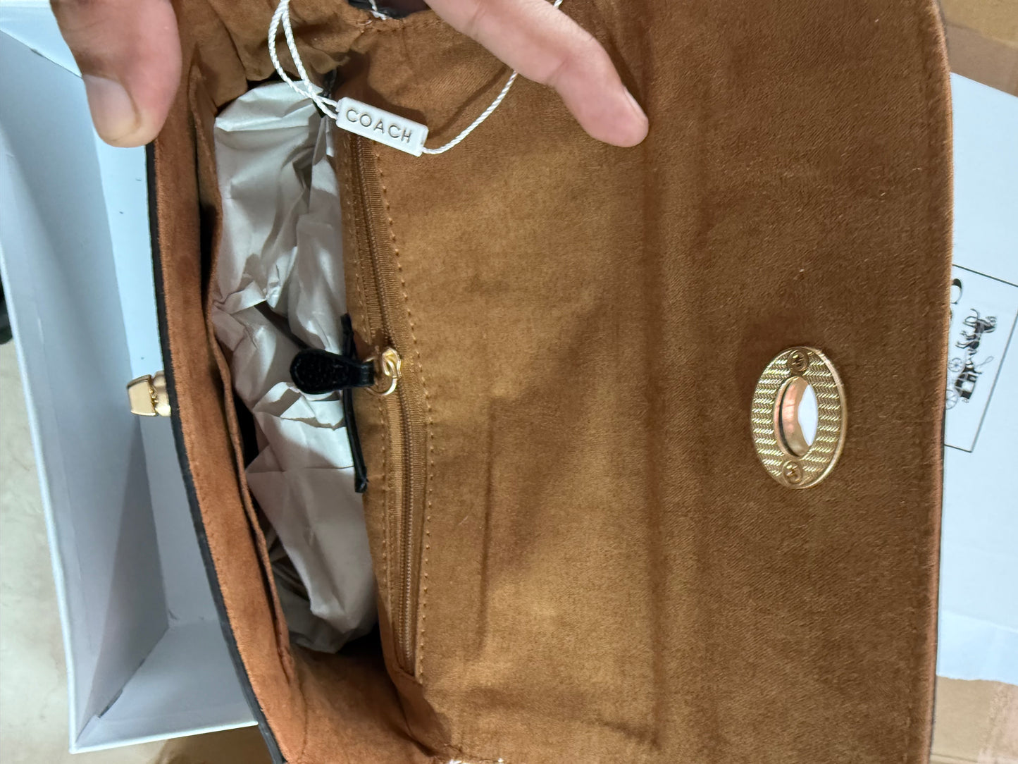 Coach Marlie Top Handle Satchel With Box.