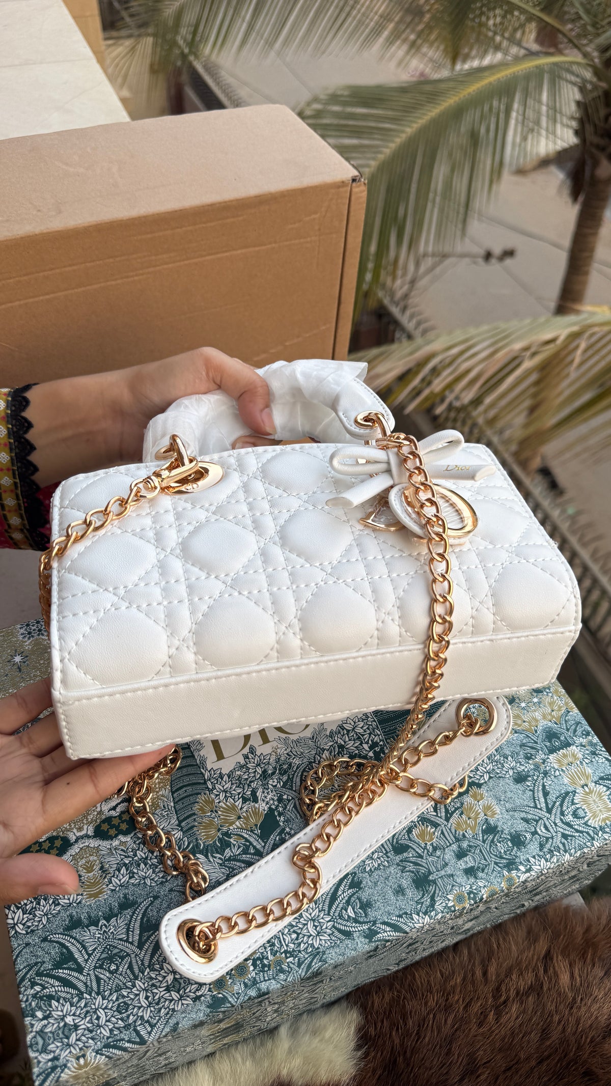 Lady D-Joy Bag-Bow Edition-AAA Series-Double Folding box