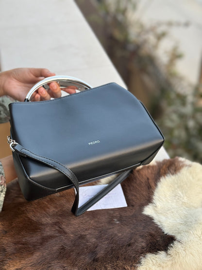 50% off Pedro Lia handbag Black ( Discoloration on handle )
