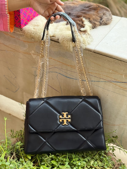 TORY BURCH KIRA DIAMOND QUILT SHOULDER BAG With Box ( Master Series )