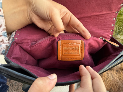 Coach Georgie Shoulder Bag In Signature Canvas With Rivets-Same as original-Master Plus Series