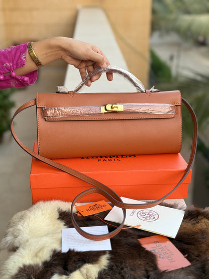 Hermes Kelly Cut Clutch-Box included-Master Series