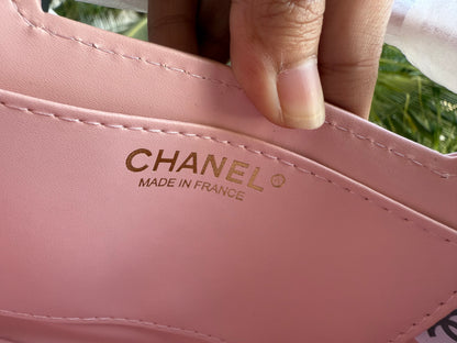 Chanel Kelly Small in Sakura Pink Shinny Calf Skin-AAA Quality-Folding Box