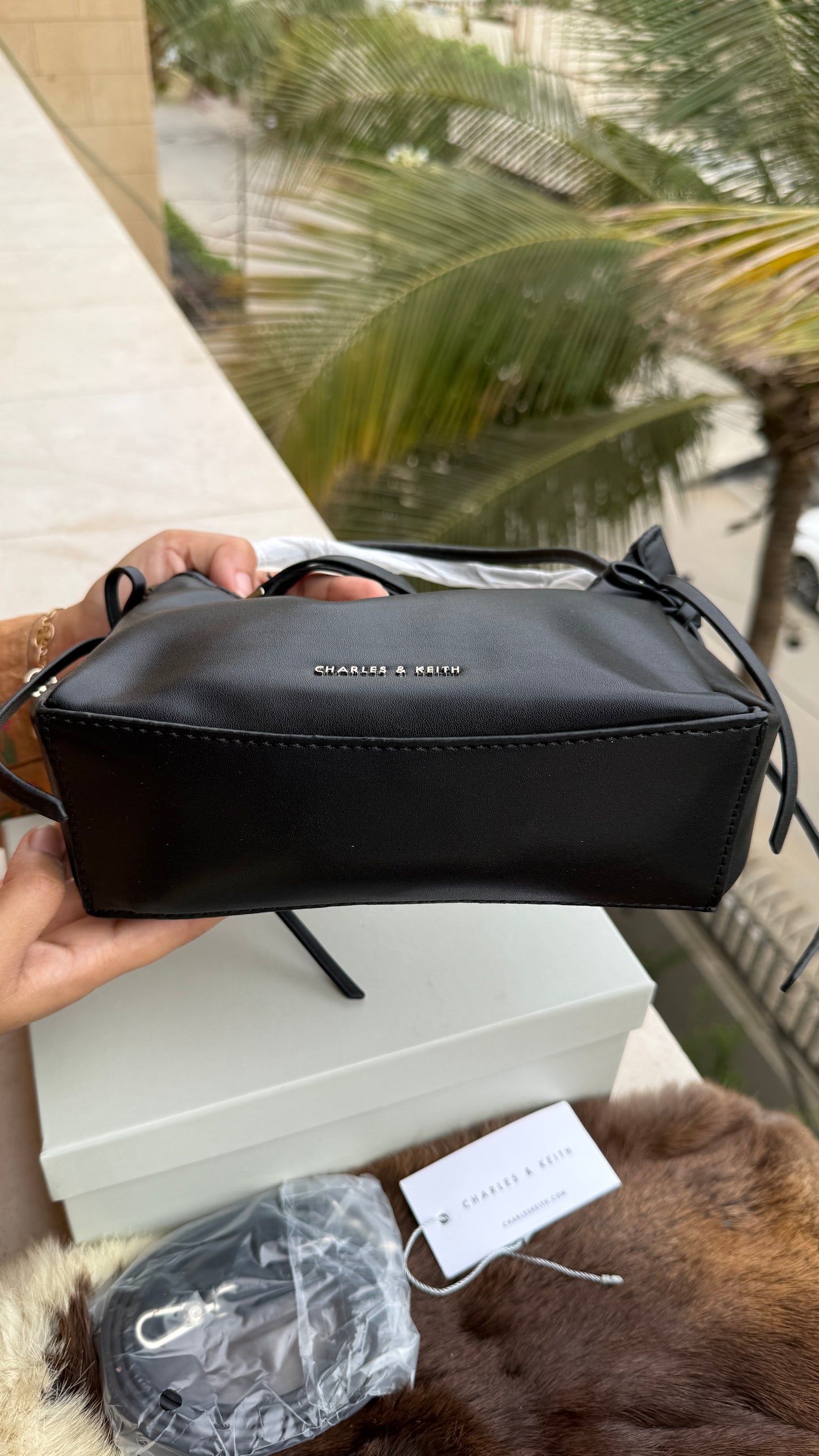 Charles & Keith Hazel Bow Top Handle Bag-Master Plus Series