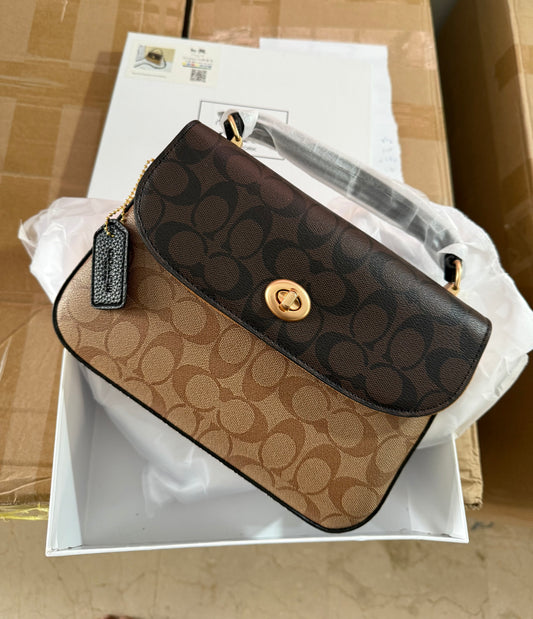 Coach Marlie Top Handle Satchel With Box.