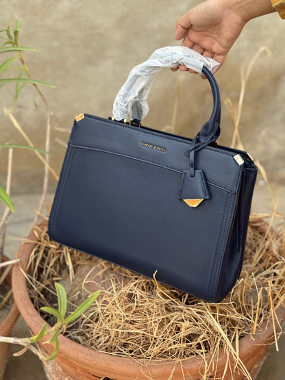 Charles & Keith Metal-Edge Top Handle Bag-Master Series-Same as original