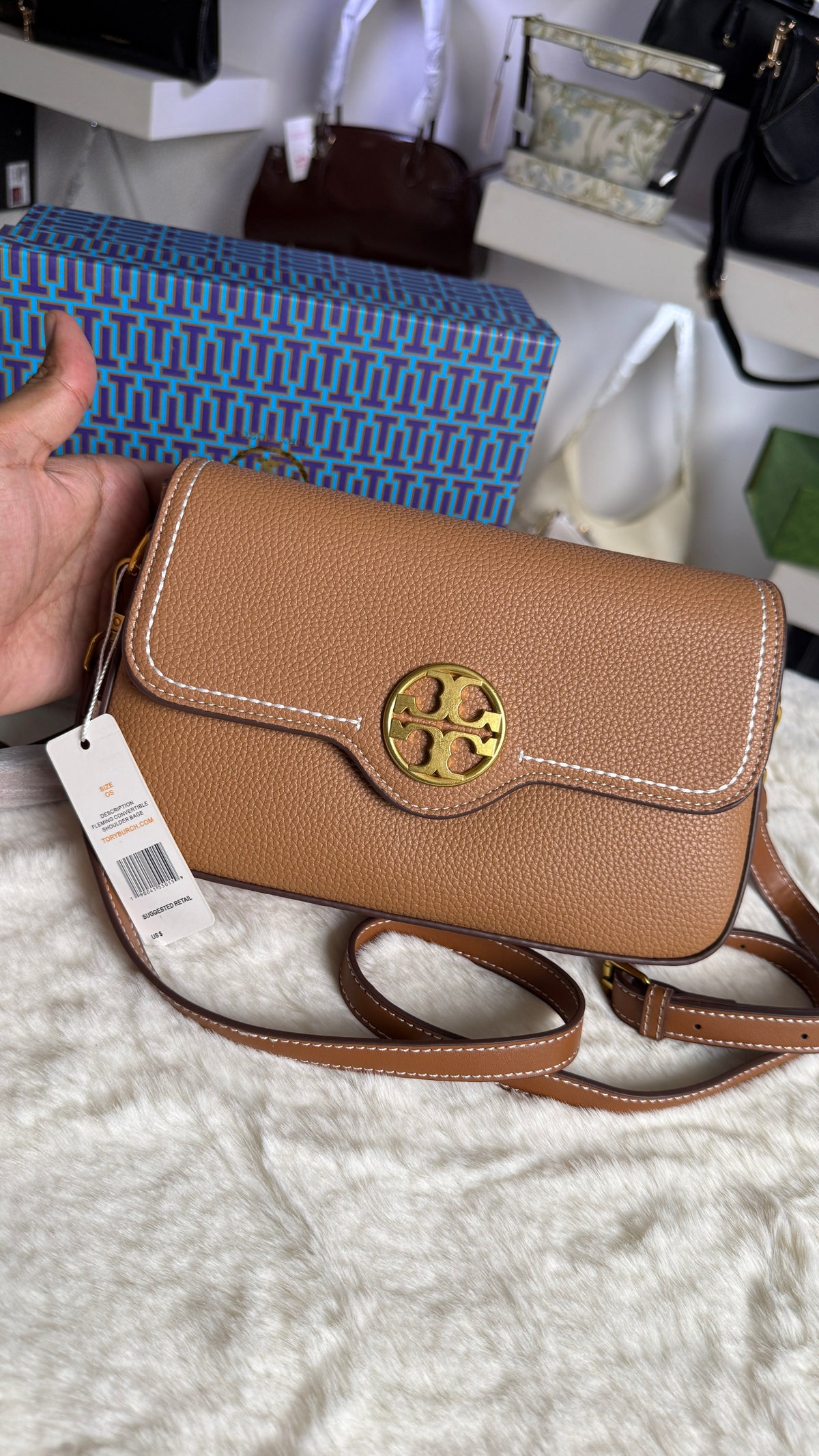 Tory burch Felix Flap Convertible-Master Series-Box Packaging