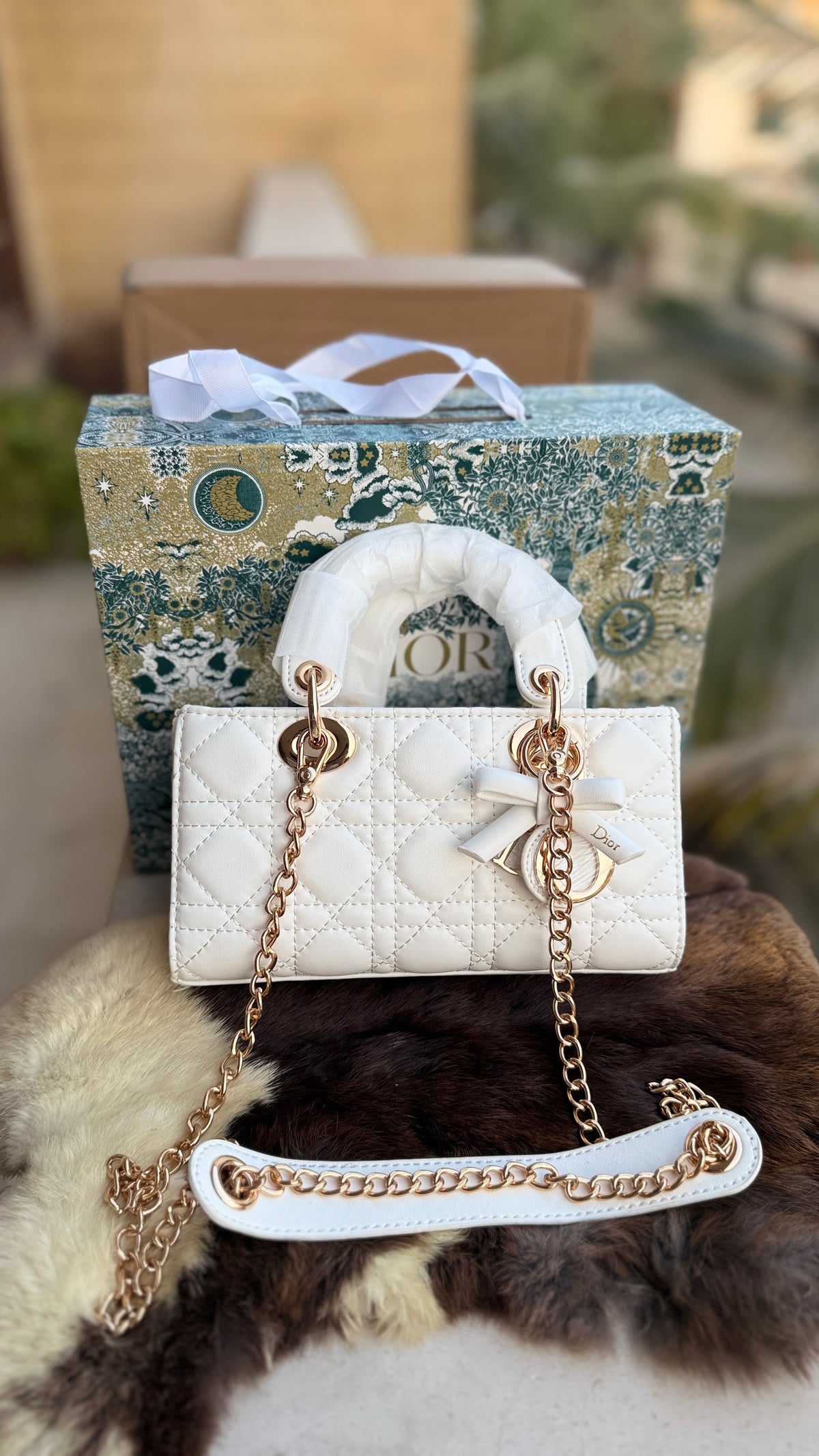 Lady D-Joy Bag-Bow Edition-AAA Series-Double Folding box