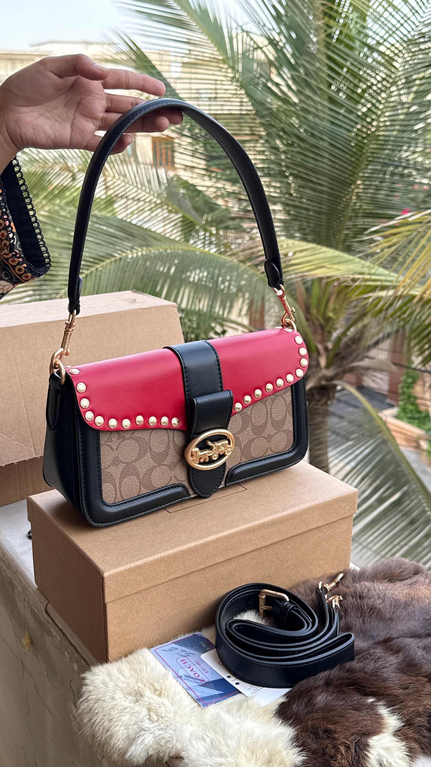 Coach Georgie Shoulder Bag-Double Folding Box-Master Plus Series