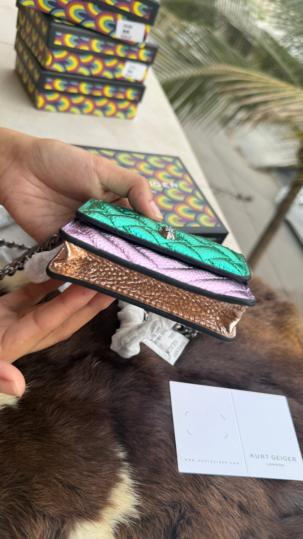 KURT GEIGER LONDON MICRO KENSINGTON BAG-Box Packaging
