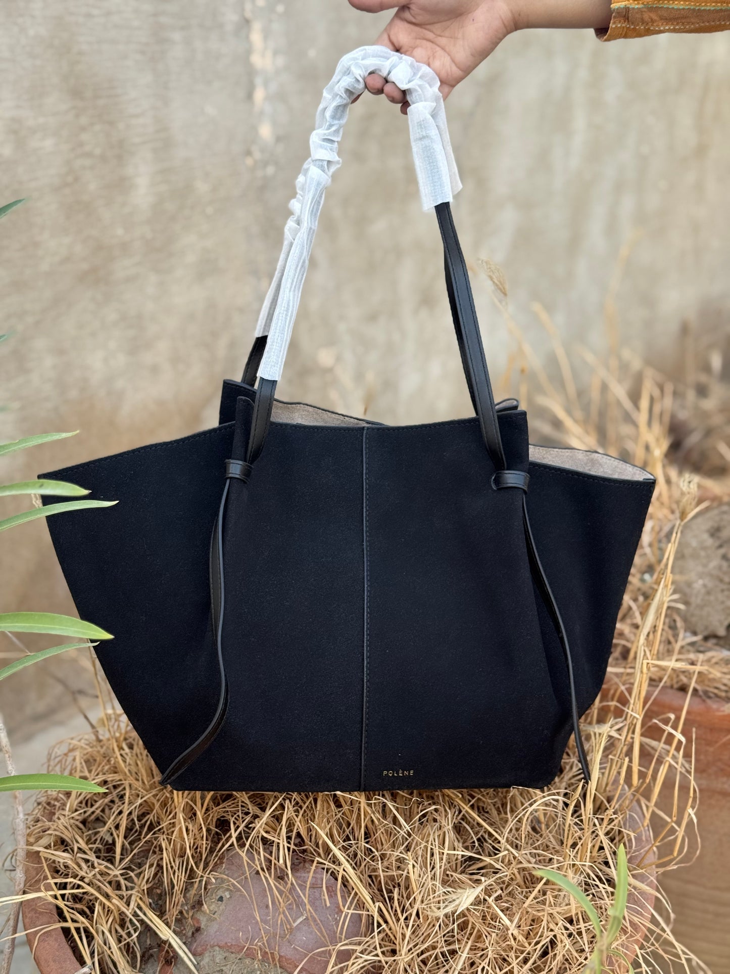 Polène Cyme Large tote bag suede-Master Series-Same as original.