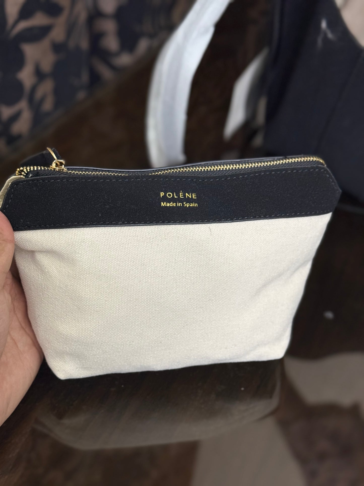 Polène Cyme Mini tote bag in suede-Master Series-Same as original.