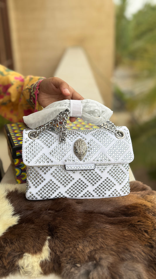Kurt Geiger London Mini Crystal Kensington Bag-Master Series-With Box