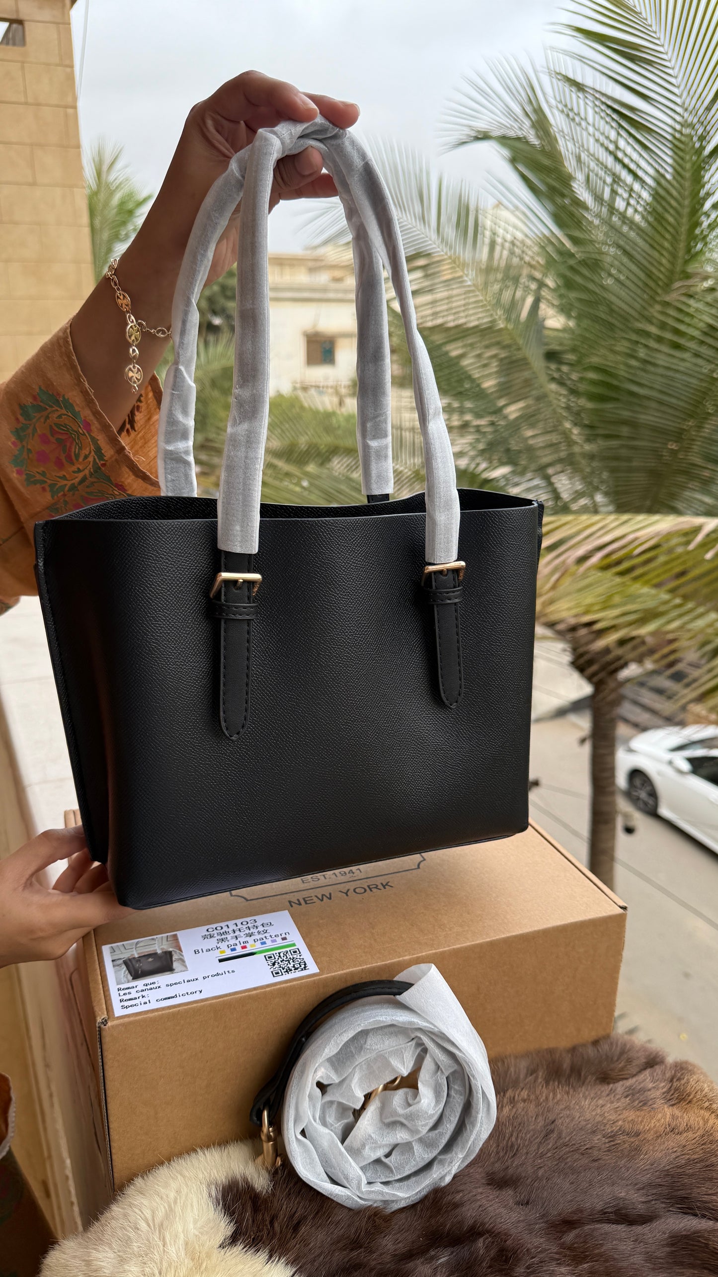 Coach Mollie 25 Tote Bag-Master Basic Series With Folding Box Packaging.