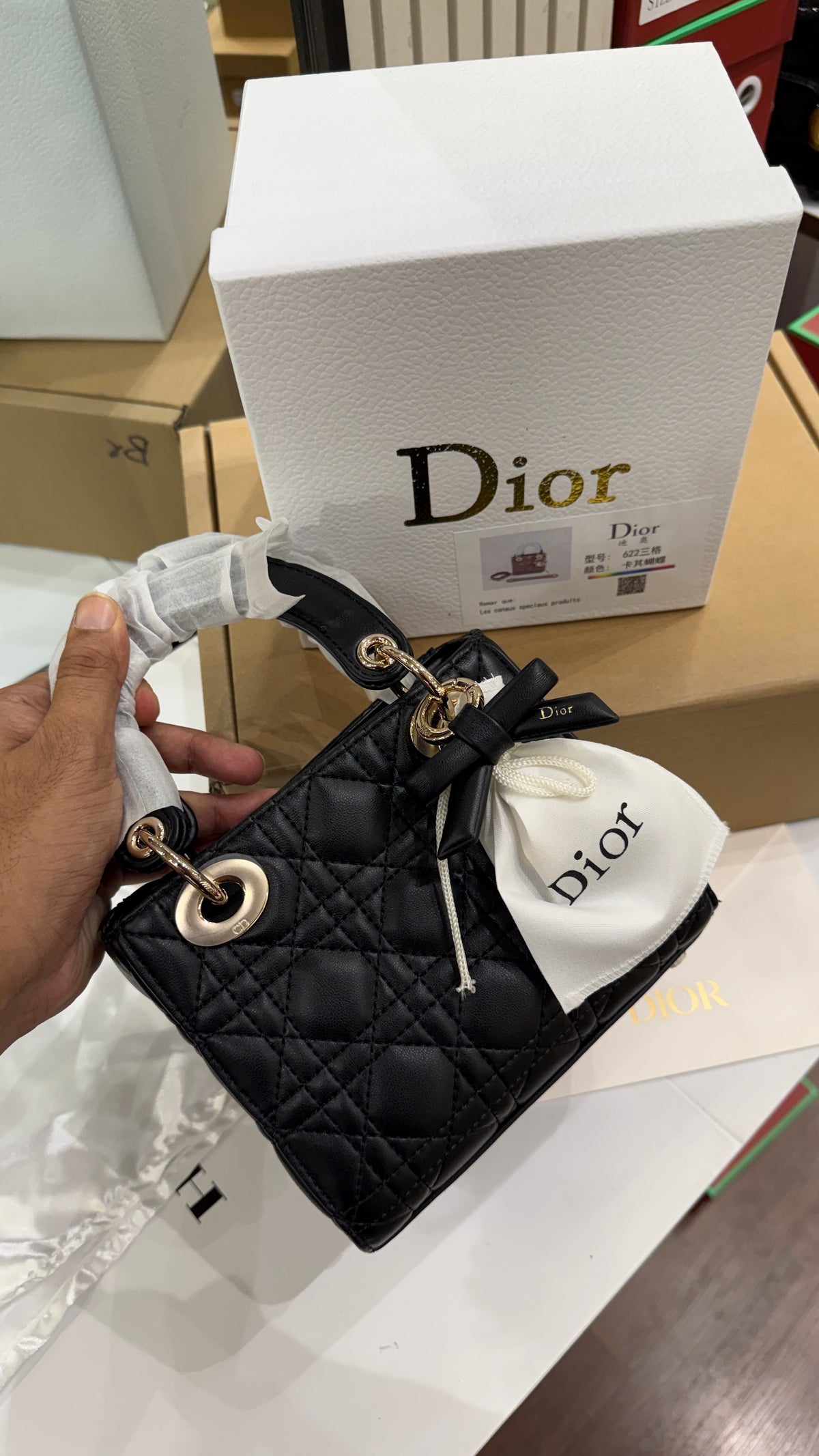 Lady Dior Mini By Dior-AAA Series-Double Folding Box