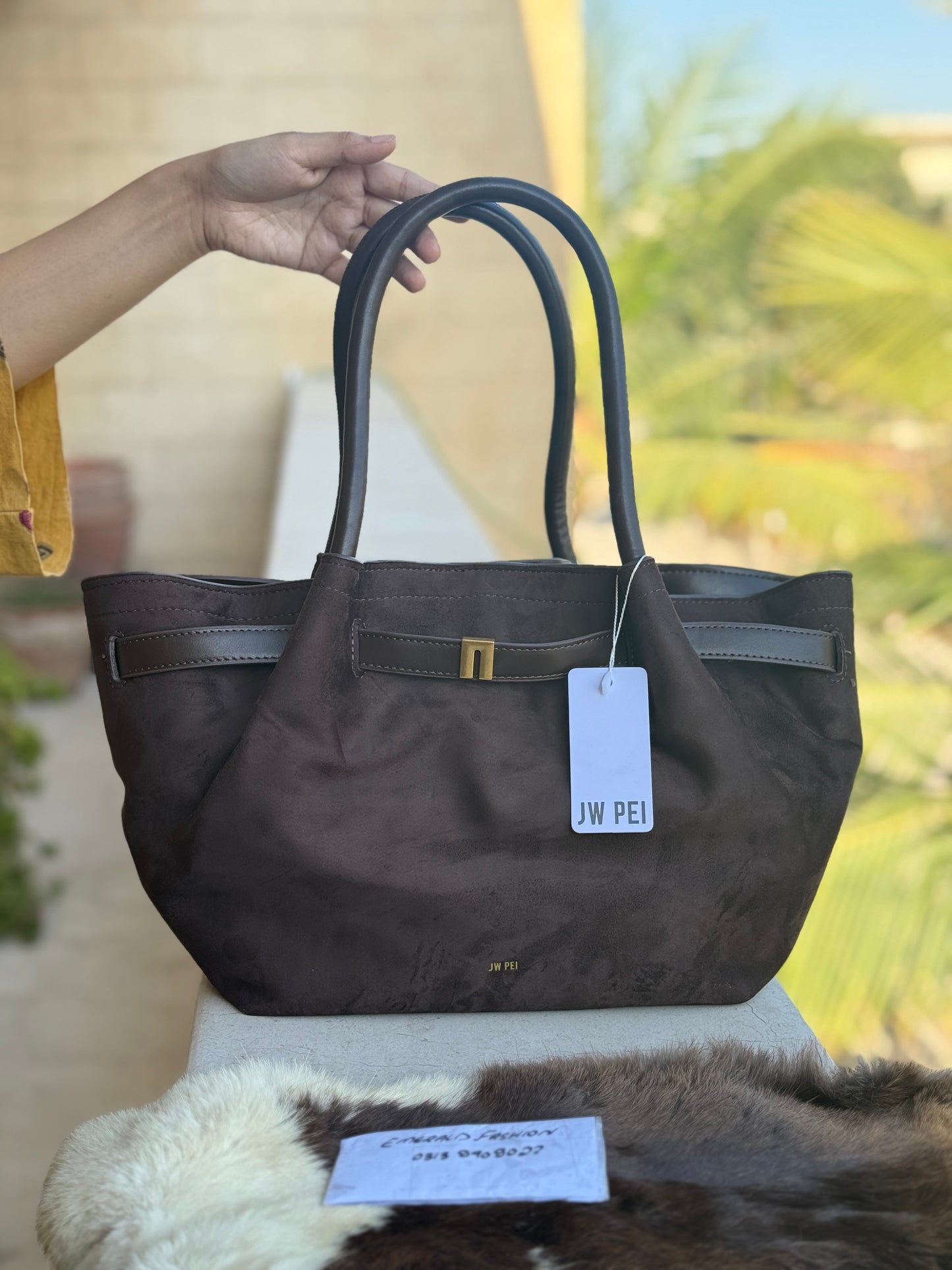 JW PEI Hana Medium Suede Tote Bag-Same as original-Master Series